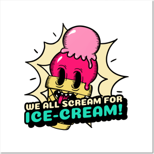 We all scream for ice cream! Posters and Art